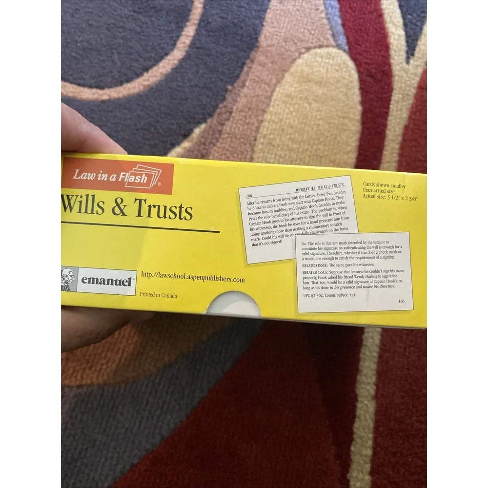 Emanuel Law in a Flash Contracts Cards Flashcards Bar Exam Law School 2012 READ